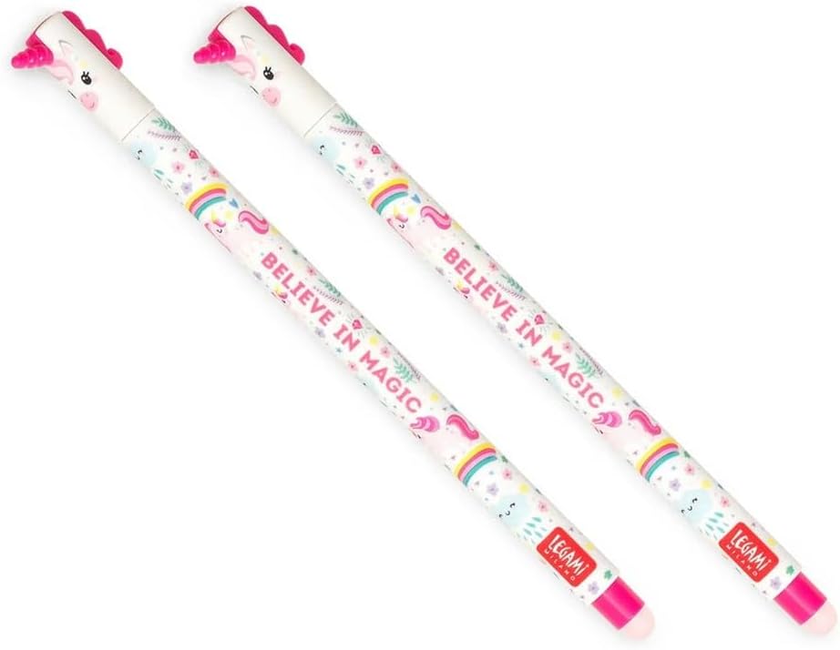 Stylos Gel Effaçables Licorne - Lot de 2