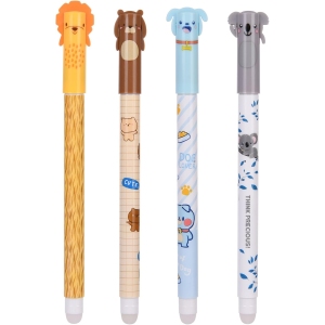 <p><strong>Stylos Gel Effaçables OFFCUP - 4 Pack Animaux</strong></p>