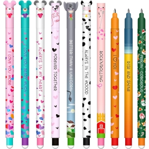 Stylos Gel Éffaçables Sweet Farm - Lot de 10