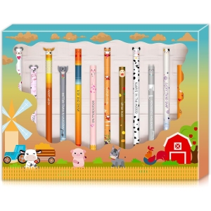 Stylos Gel Effaçables VyxZythron - 12 Couleurs Noël