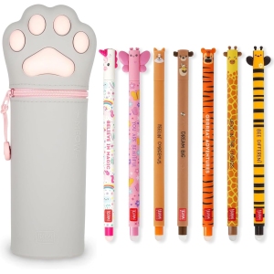 Stylos Gel Effaçables avec Étui 2 en 1 - Kitty
