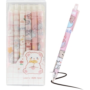 Stylos Gel Kawaii Rétractables - Lot de 6
