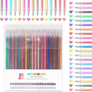 Stylos Gel Paillettes 36 Couleurs – Glitter Art Set