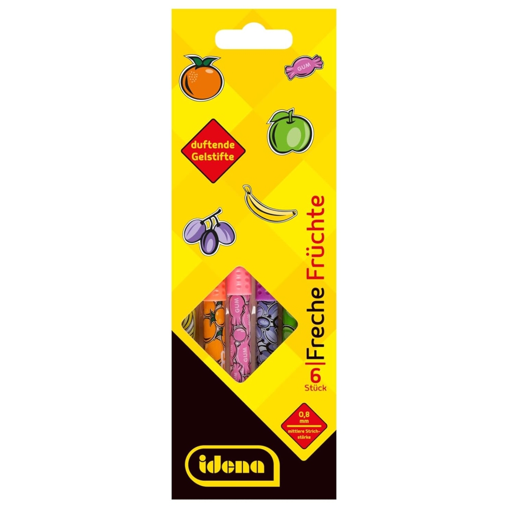 Stylos Gel Parfumés Coquins - 6 pièces