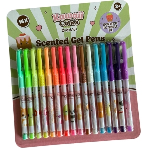 Stylos Gel Parfumés Kawaii Cuties – 16 Couleurs Fruitées
