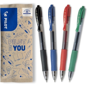 Stylos Gel Roller G2 - Lot de 4 Couleurs