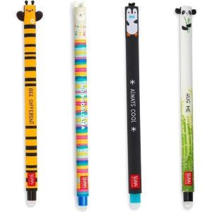 Stylos Gomme Gel Animaux - Lot de 4 Effaçables