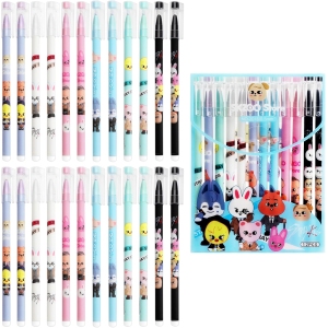 Stylos Kawaii Animaux - 24 Pcs Stray Kids Merch