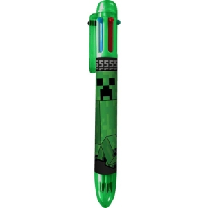 Stylos Minecraft Rétractables 6 en 1 Arc-en-Ciel