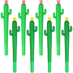 Stylos Roller Cactus - Lot de 8 Encre Gel