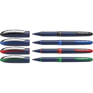 Stylos Roller Encre Liquide – Pochette de 4 Couleurs