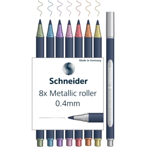 Stylos Roller Métalliques Schneider Paint-It – 8 Couleurs