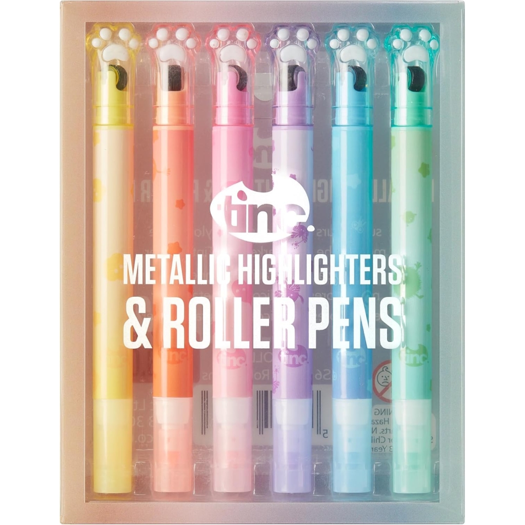 Stylos Roller Métalliques Tinc - Lot de 6