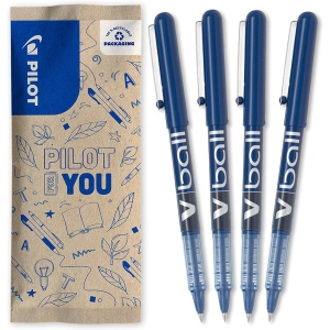 Stylos Roller PILOT V-Ball 05 - Bleu, Écriture Fluide