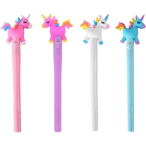 Stylos à Bille Lumineux Colorés – Lot de 4