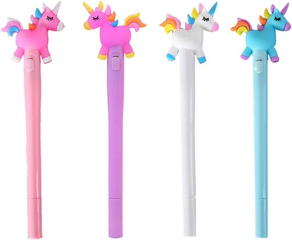 Stylos à Bille Lumineux Colorés - Lot de 4