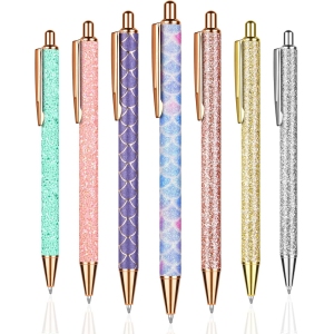 Stylos à Bille Métal 7PCS - Élégance & Brillance