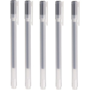 Stylos à Bille Muji Lot de 5 - 0,5 mm Noir