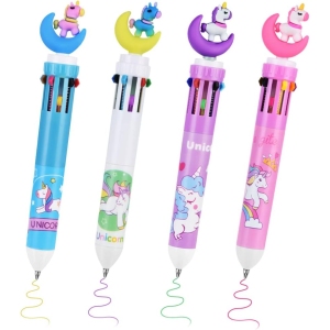 Stylos à Bille Roulante Multicolores – 4pcs