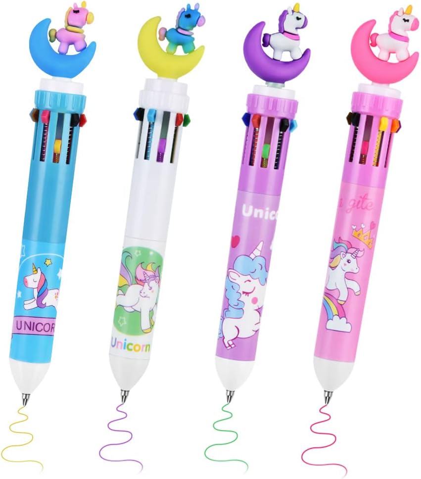 Stylos à Bille Roulante Multicolores - 4pcs