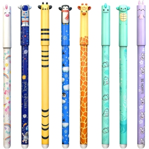 Stylos à Encre Effaçable Animaux - 8 Bâtons