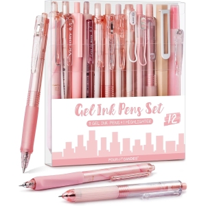 <p><strong>Stylos à Encre Gel Mignons - 12 Pack Rose</strong></p>