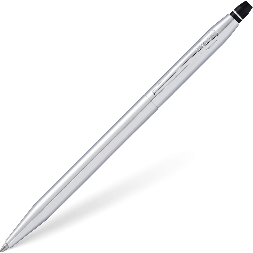Stylos à bille Cross Click Chrome - Noir Métal