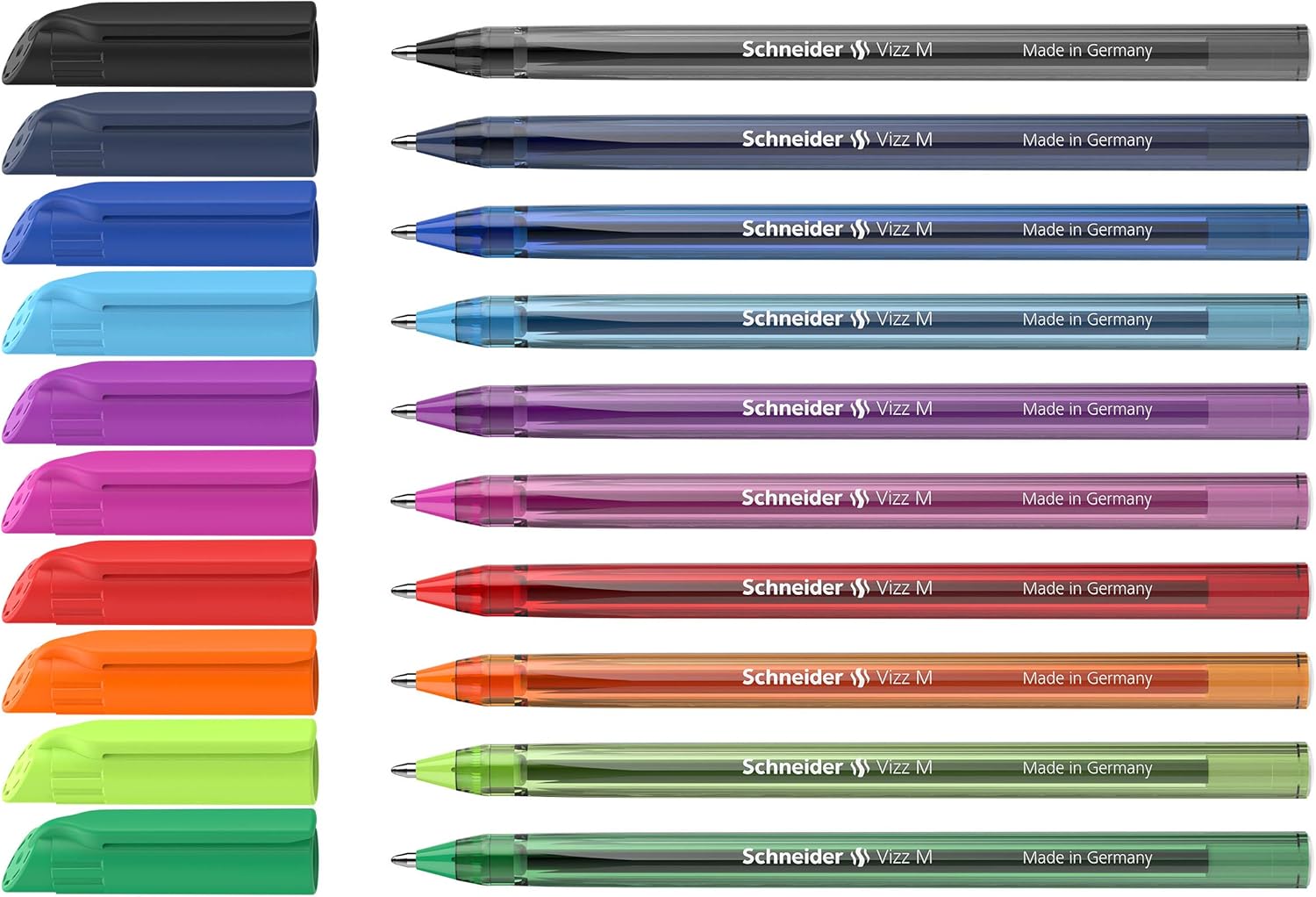 Stylos à bille Schneider Vizz - Lot de 10