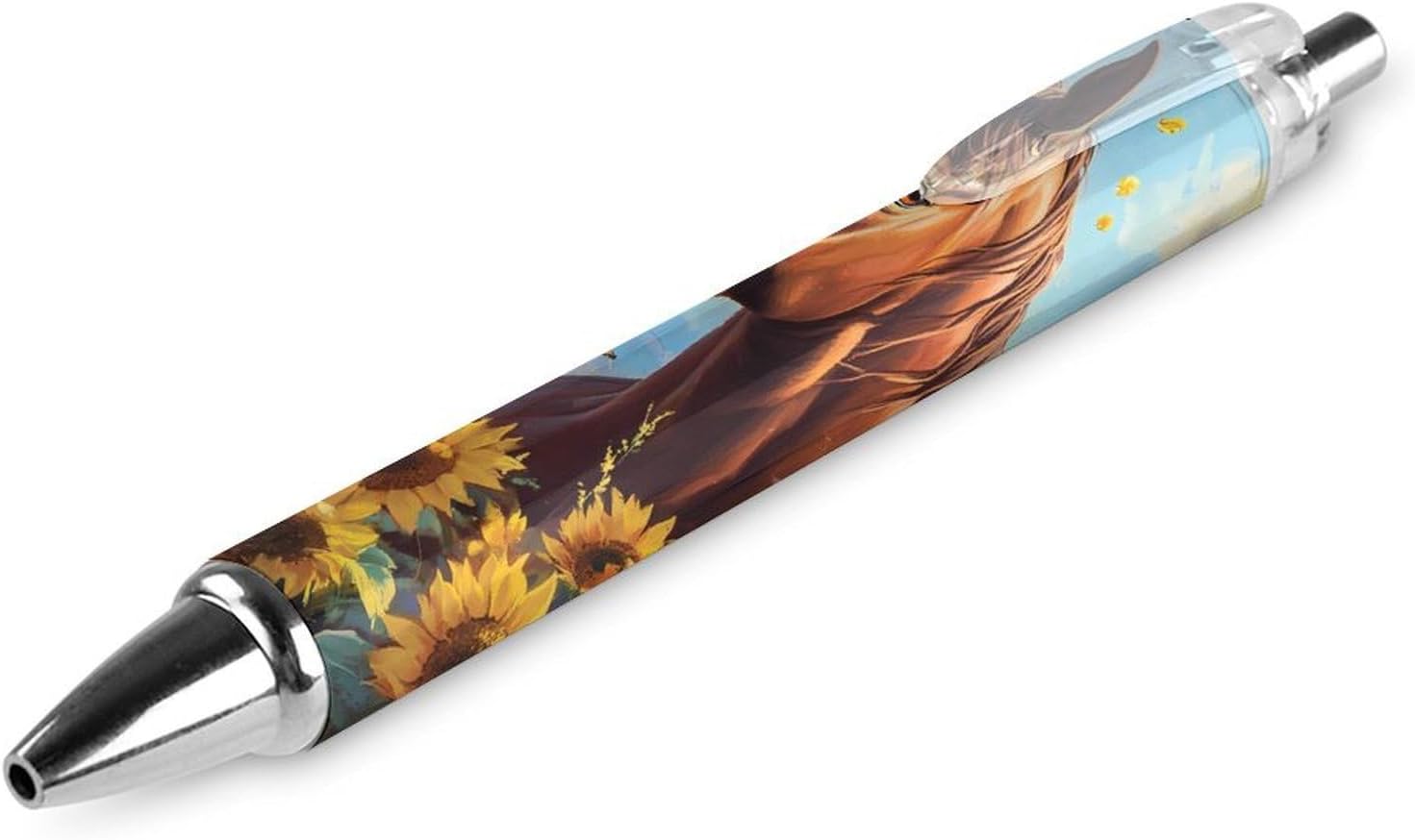 Stylos à bille rétractables 0,5 mm - Cheval & Papillon