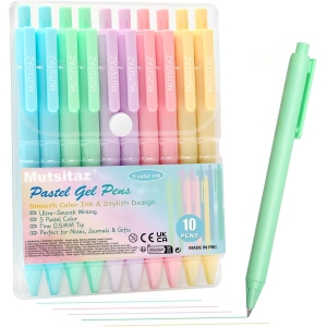 Stylos à bille rétractables Mutsitaz – Lot de 10