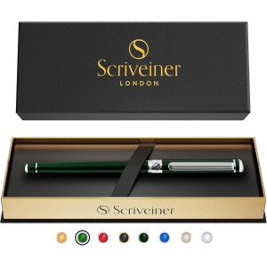Stylos de Luxe Anglais Vert - Finition Chromée