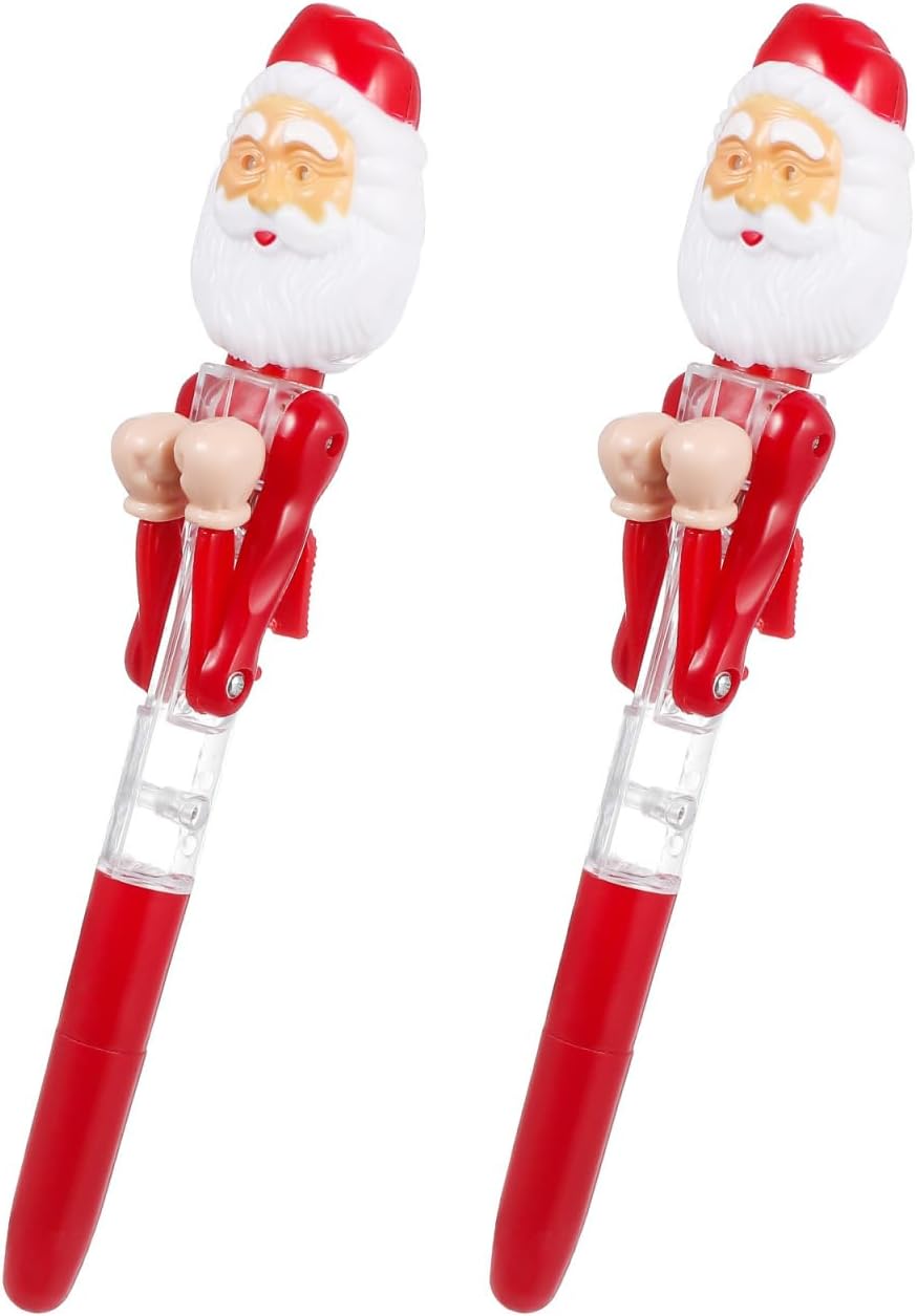 Stylos de Noël Lumineux Père Noël - Fun & Décompression!