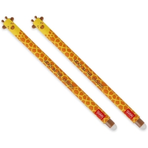 Stylos gel effaçables Girafe - Lot de 2