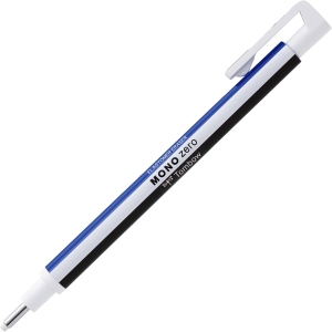 TOMBOW Mono Zero Eraser - Blanc/Bleu/Noir