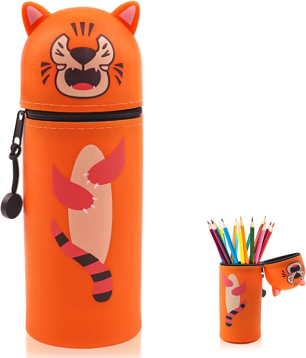 Trousse 2 en 1 Silicone Souple - Tigres