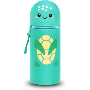 Trousse École Kawaii Tortue 2 en 1 en Silicone