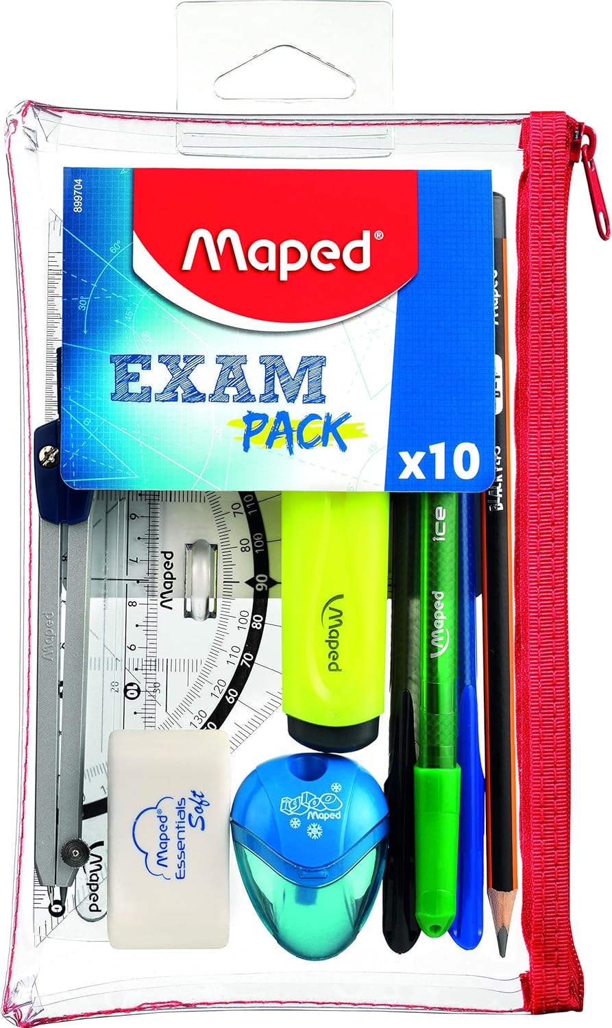 Trousse École Transparent 10 Pièces Daily Pack