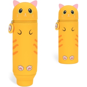 Trousse Extensible Kawaii Orange Cat 2 en 1