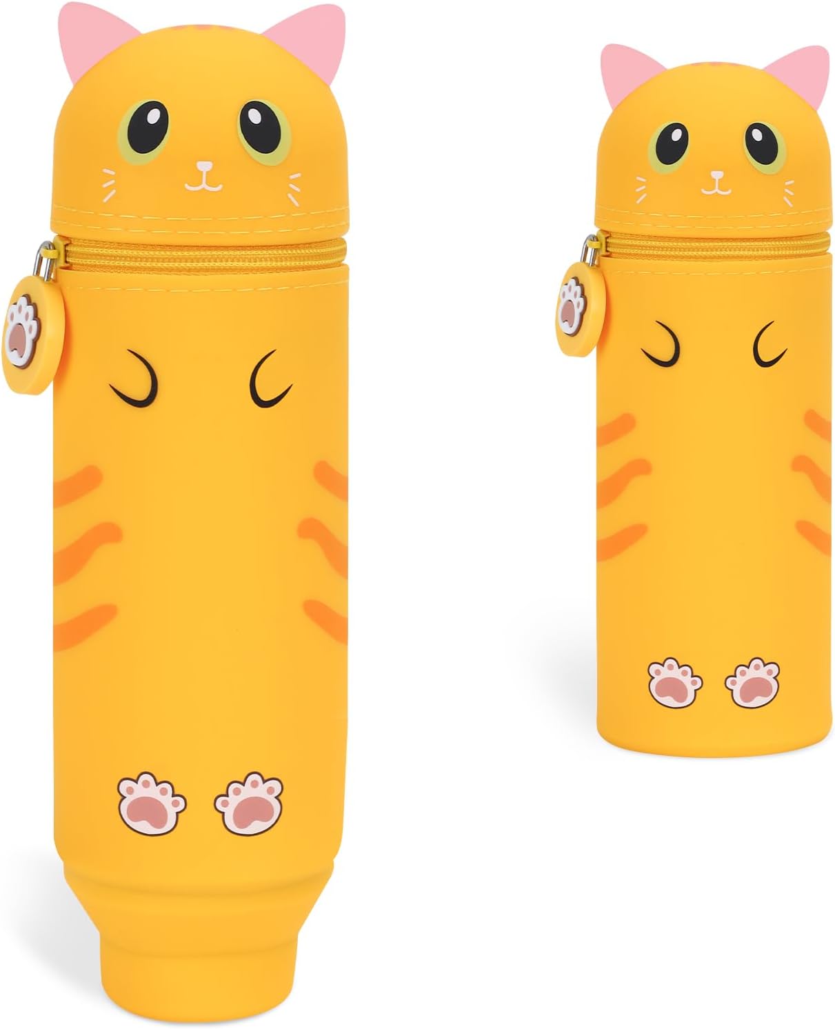Trousse Extensible Kawaii Orange Cat 2 en 1