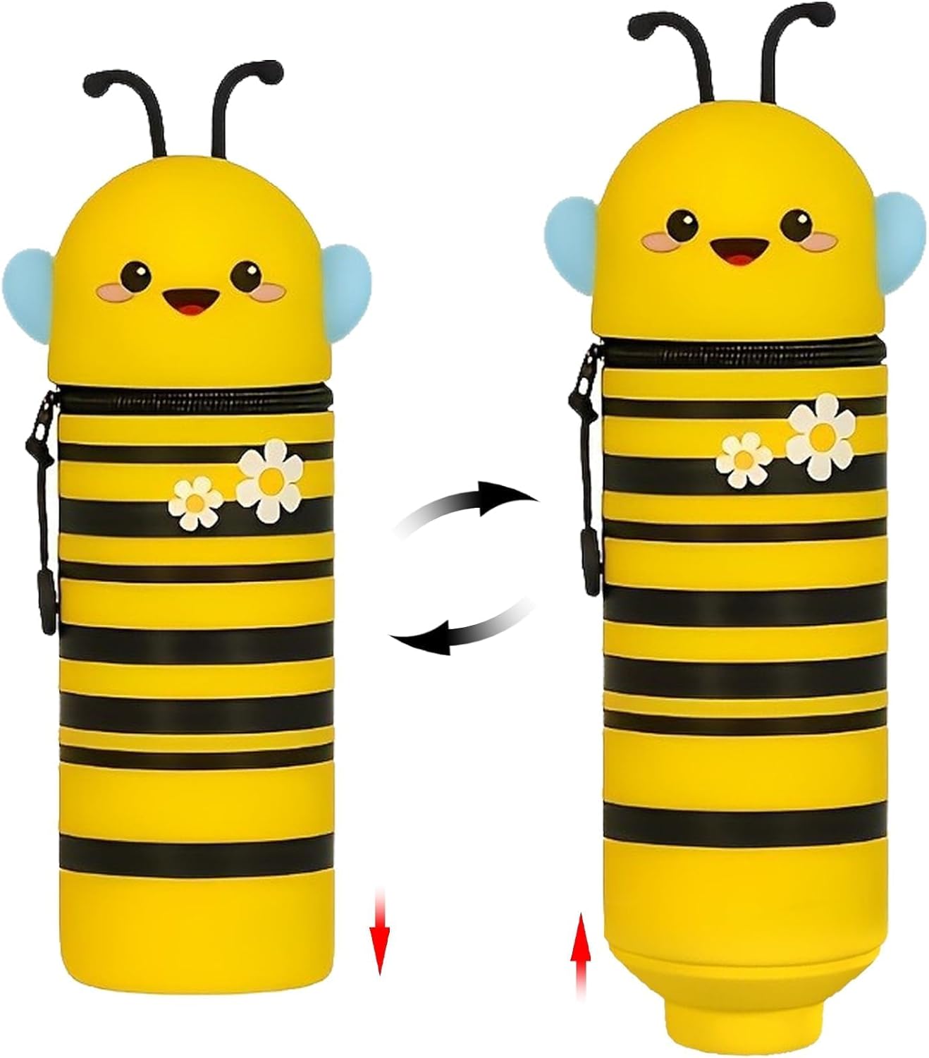 Trousse Kawaii Animaux 2 en 1 en Silicone
