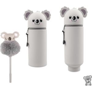 Trousse Kawaii Koala 2 en 1 - Silicone Doux
