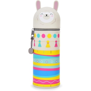 Trousse Kawaii Lama 2-en-1 en Silicone Souple