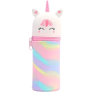 Trousse Licorne en Silicone 2 en 1