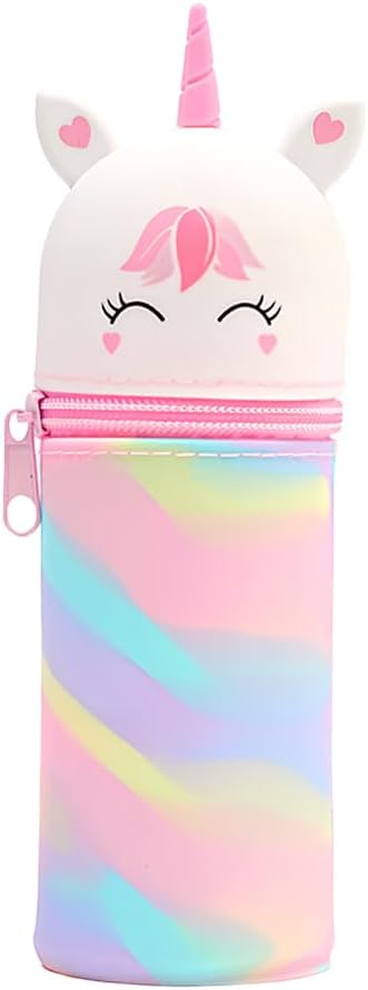 Trousse Licorne en Silicone 2 en 1
