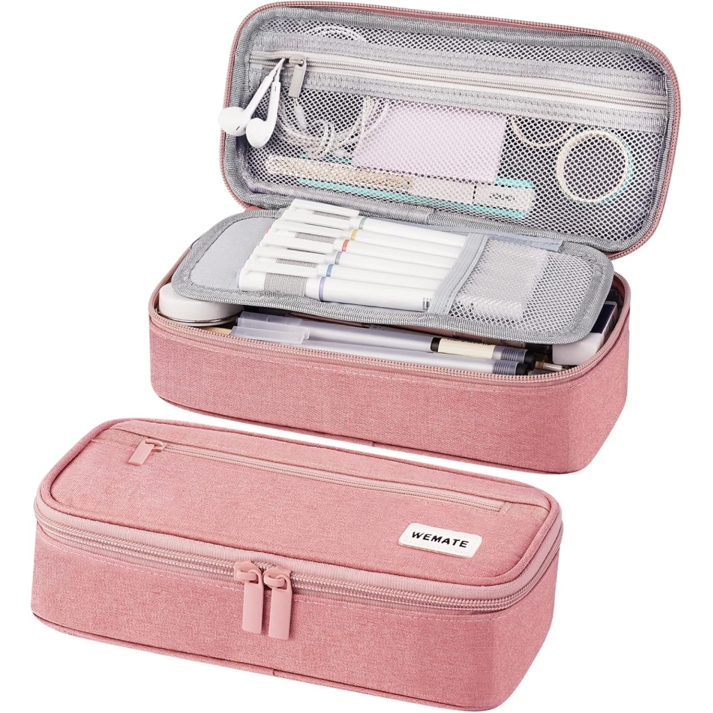 Trousse Pliable Grande Capacité - Rose