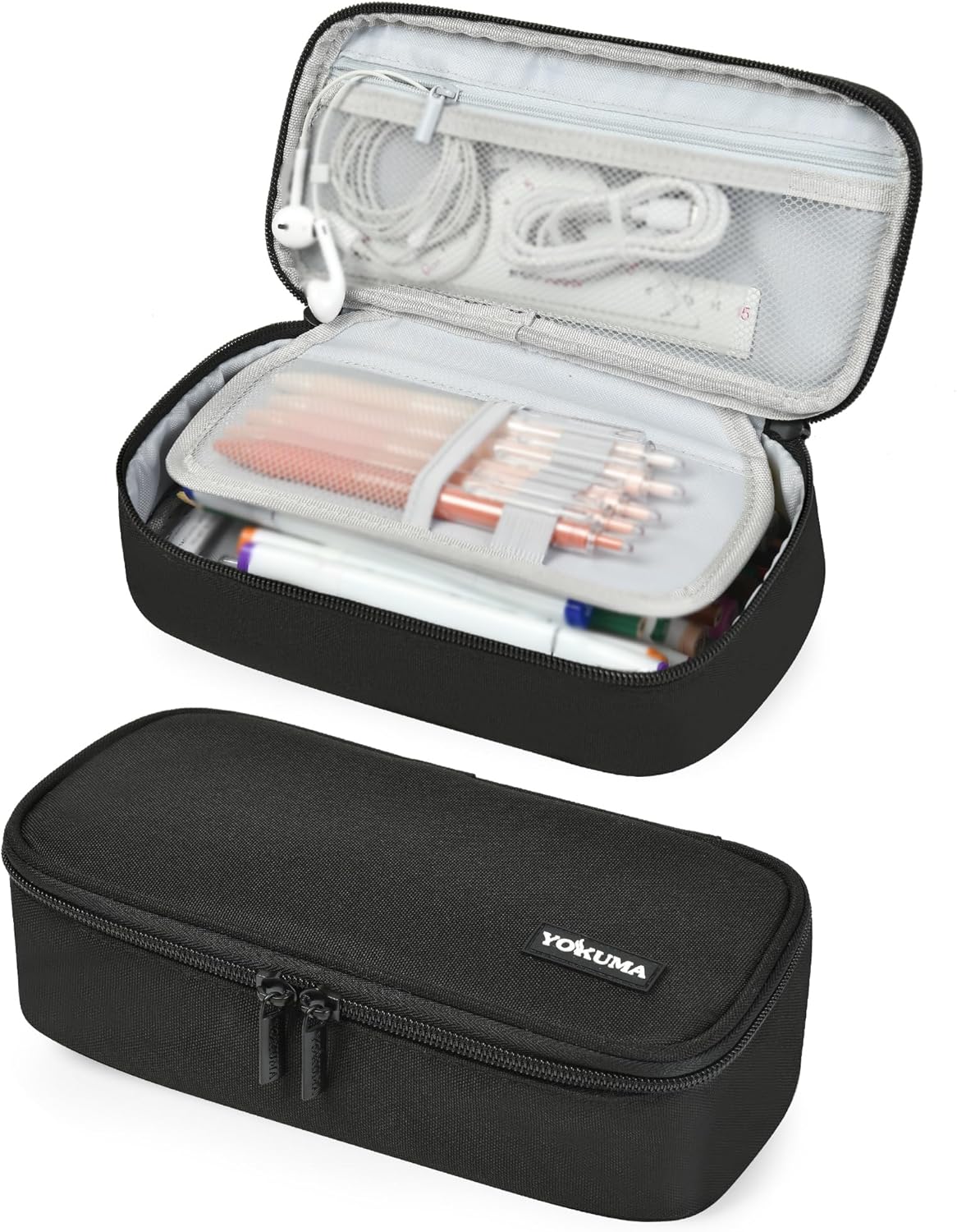 Trousse Scolaire Noir Grande Capacité