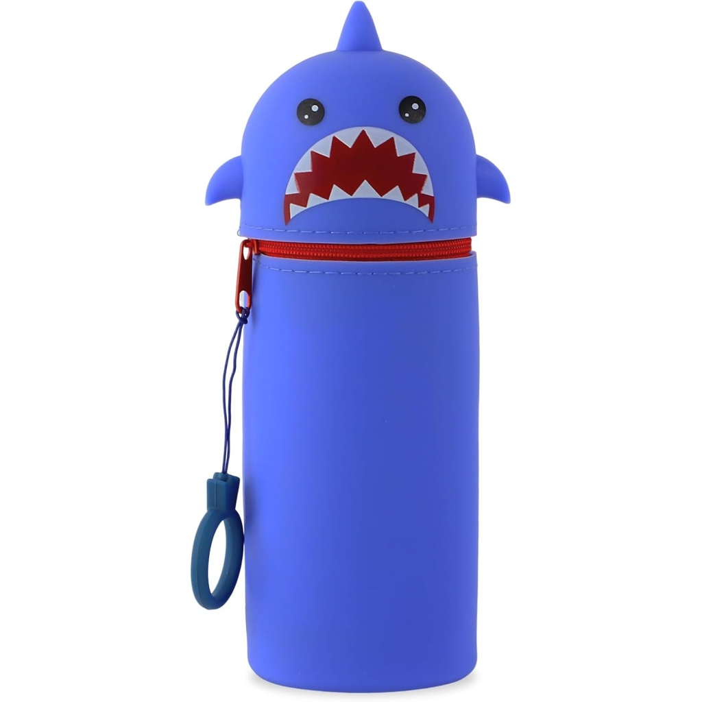 Trousse Requin Cartoon en Silicone 2 en 1