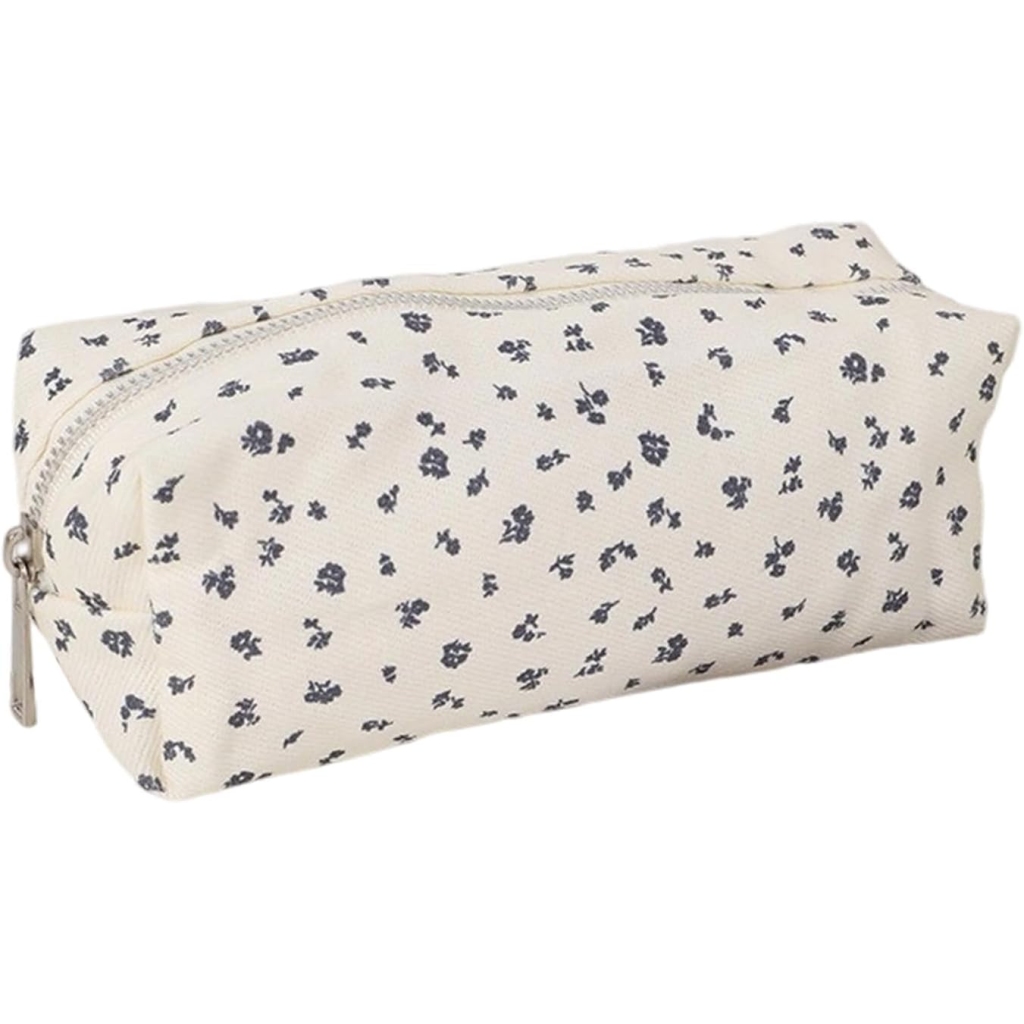 Trousse Stylos Esthétique Grande Capacité Bleu Marine