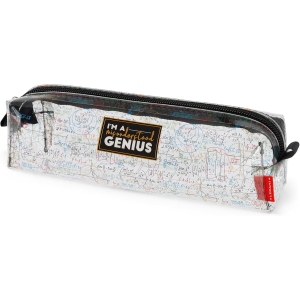Trousse Transparent Pratique pour École - Blanc
