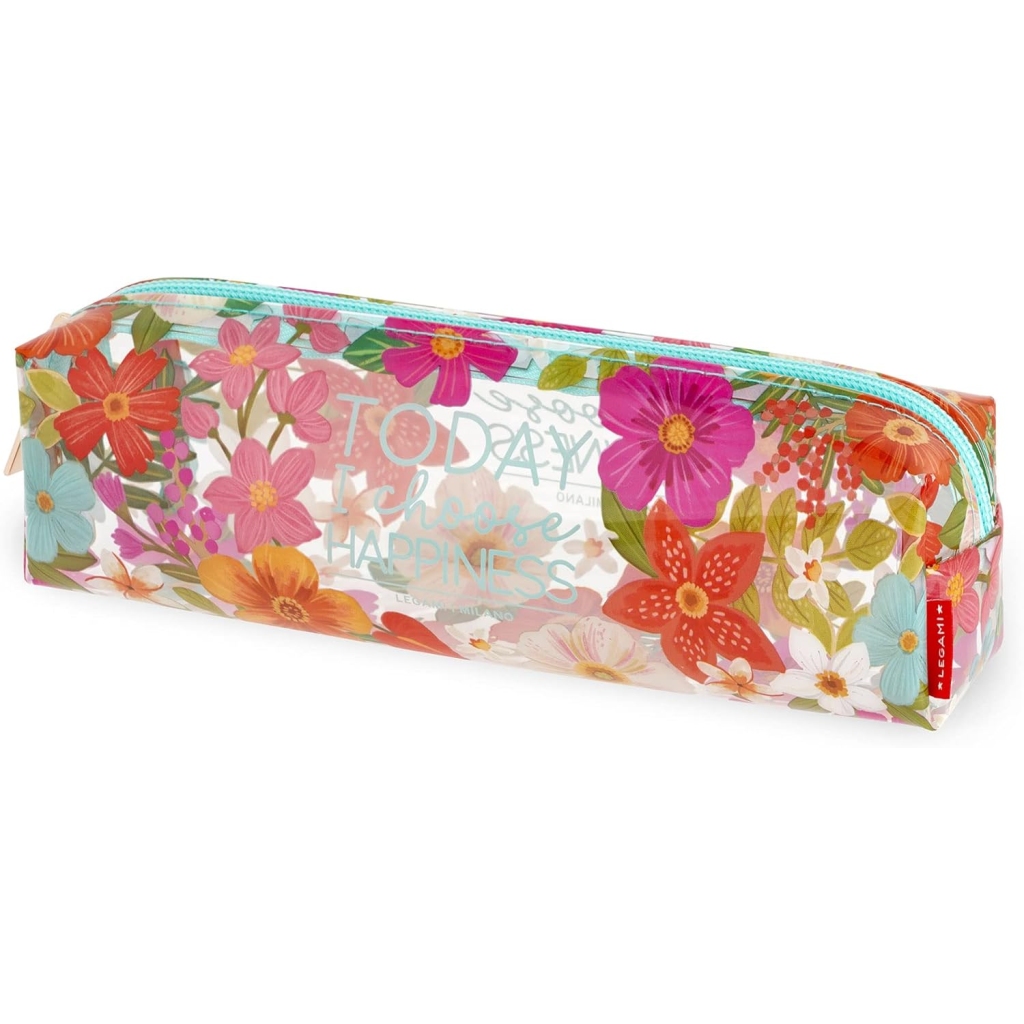 Trousse Transparente Unisexe "Flowers" par Legami